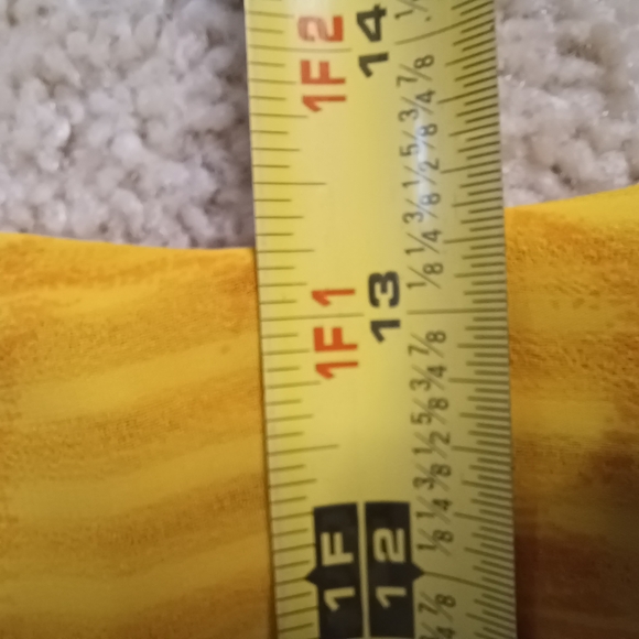 Beautiful Chiffon Sunflower Yellow Floral Blouse & Pants set w Sequence - Picture 7 of 14